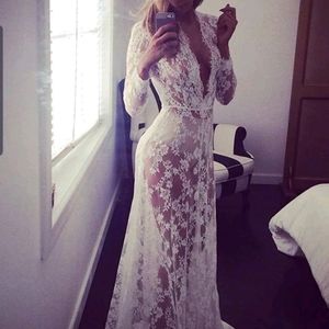Gorgeous Sexy White Lace Dress